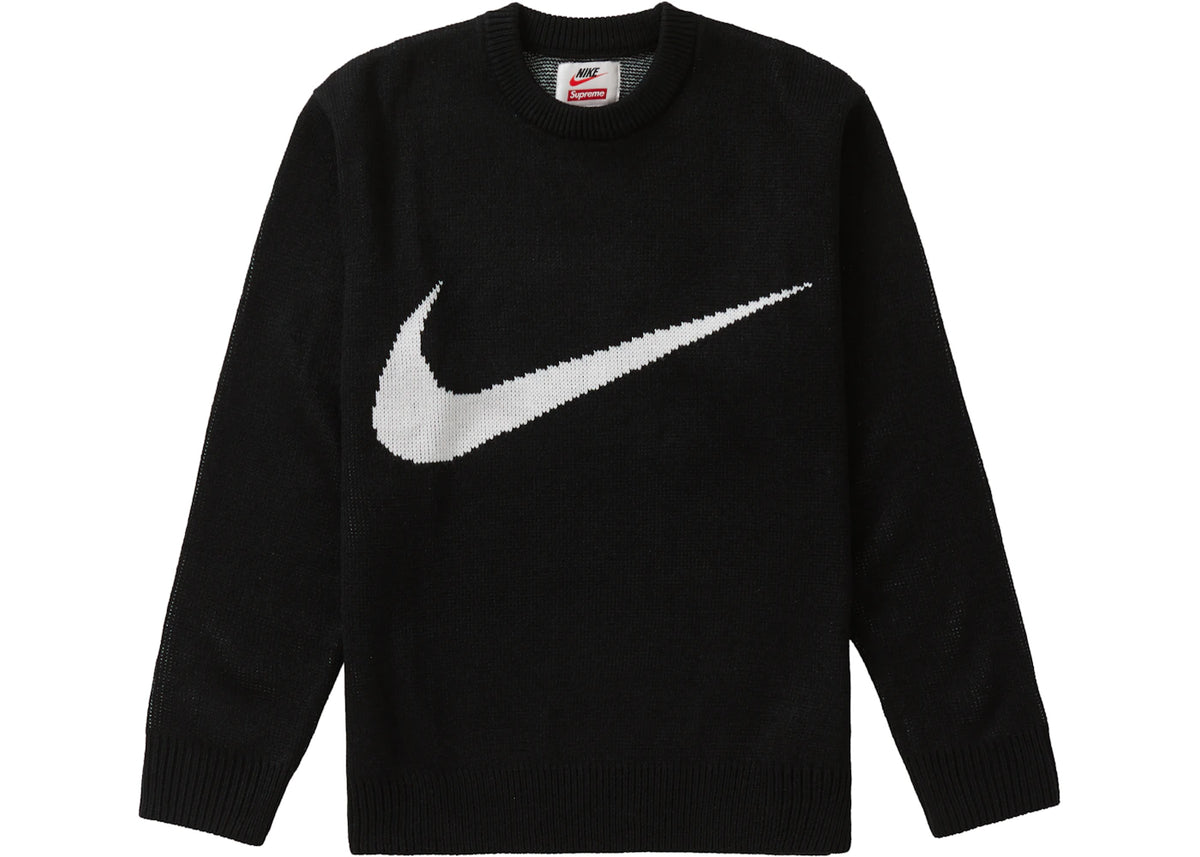 Supreme Nike Swoosh Sweater Black - vue 360