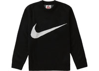 Supreme Nike Swoosh Sweater Black