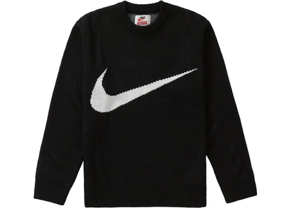 Supreme Nike Swoosh Sweater Black - apparel view 2