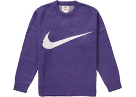 Supreme Nike Swoosh Sweater Purple - vue 360