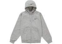 Supreme Nike Zip Up Hooded Sweatshirt Heather Grey