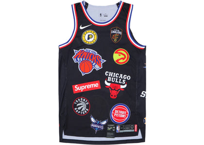 Supreme Nike/NBA Teams Authentic Jersey Black - apparel view 2