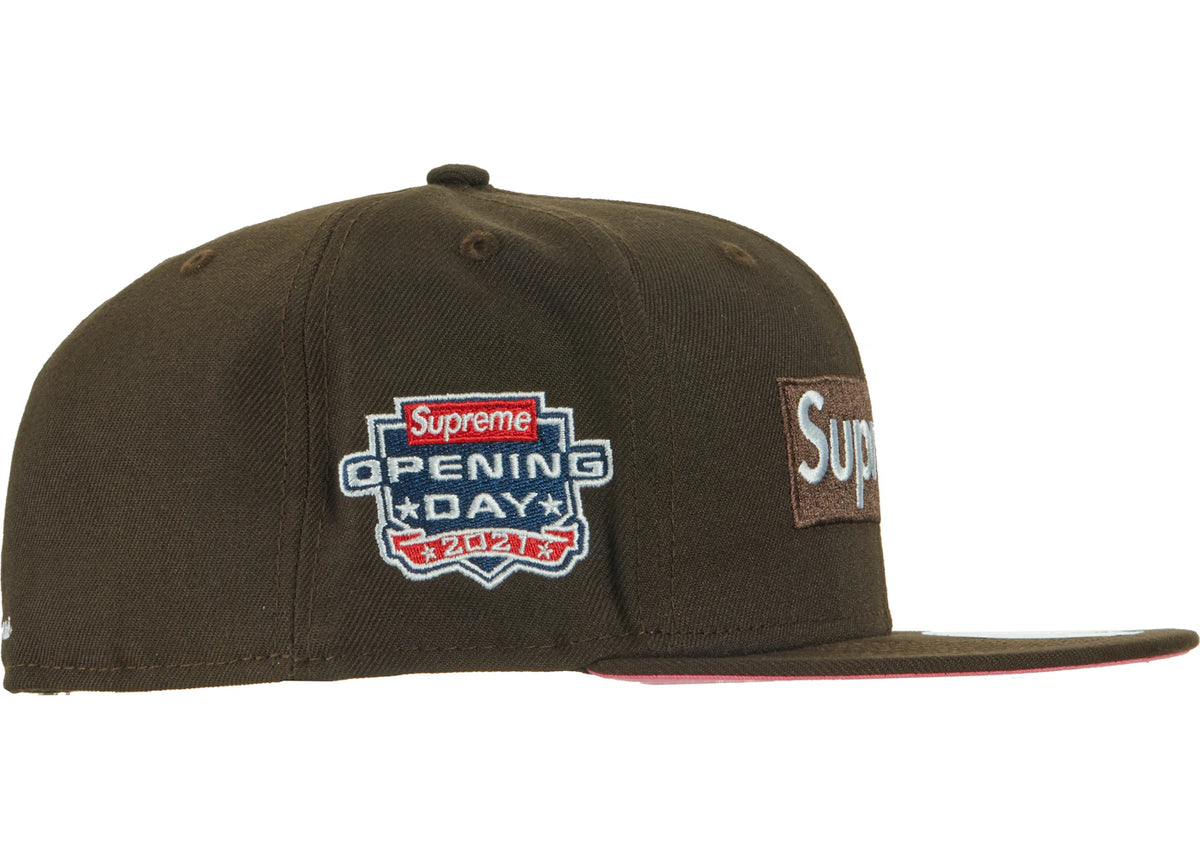 Supreme No Comp Box Logo New Era Brown - vue secondaire B