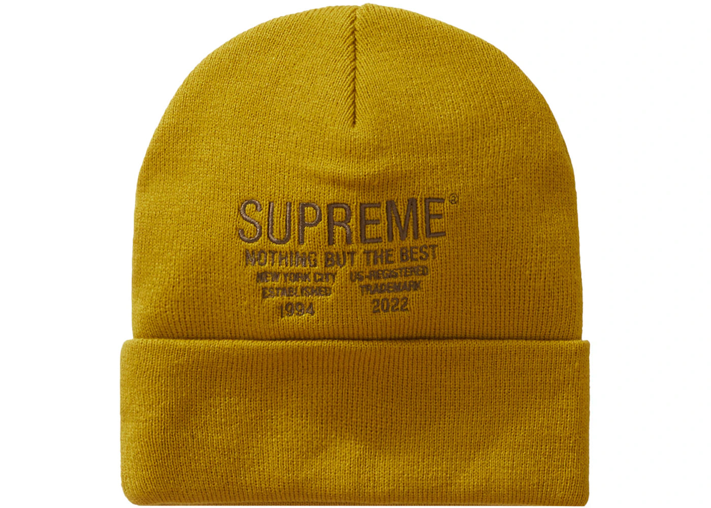 Supreme Nothing But Beanie Mustard - vue 360
