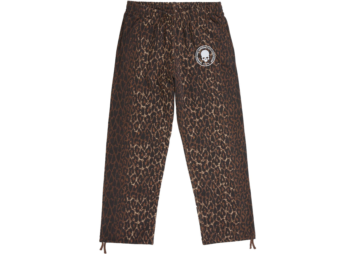 Supreme Number (N)ine Drawstring Sweatpant Leopard - vue 360