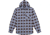 Supreme Number (N)ine Hooded Flannel Shirt Blue