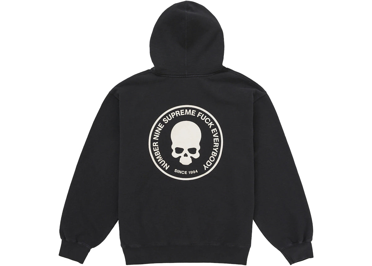 Supreme Number (N)ine Hooded Sweatshirt Black - vue secondaire B