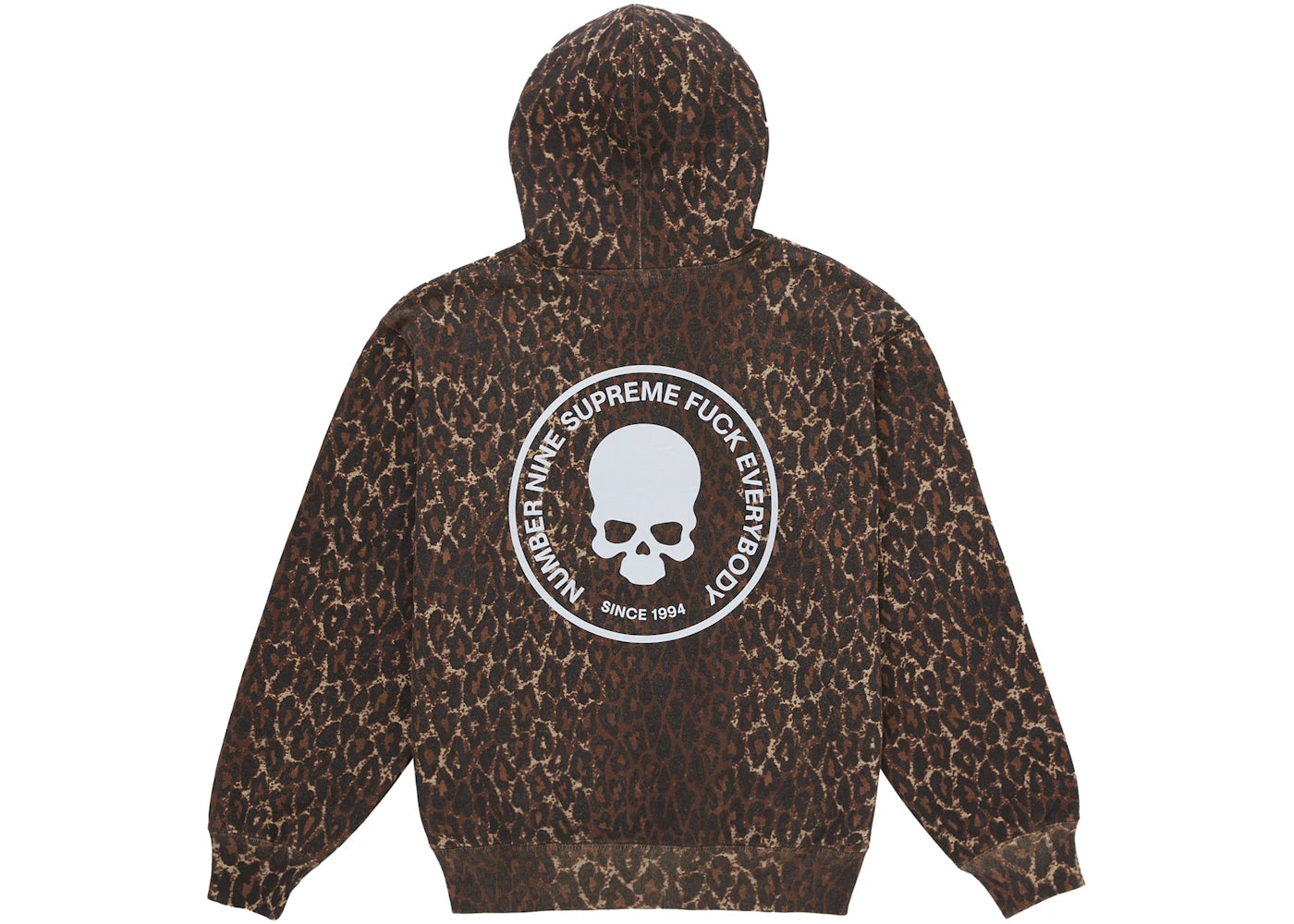 Supreme Number (N)ine Hooded Sweatshirt Leopard - vue secondaire B