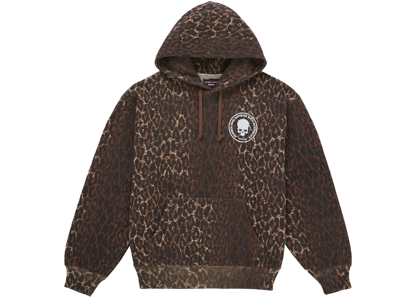 Supreme Number (N)ine Hooded Sweatshirt Leopard - vue secondaire A