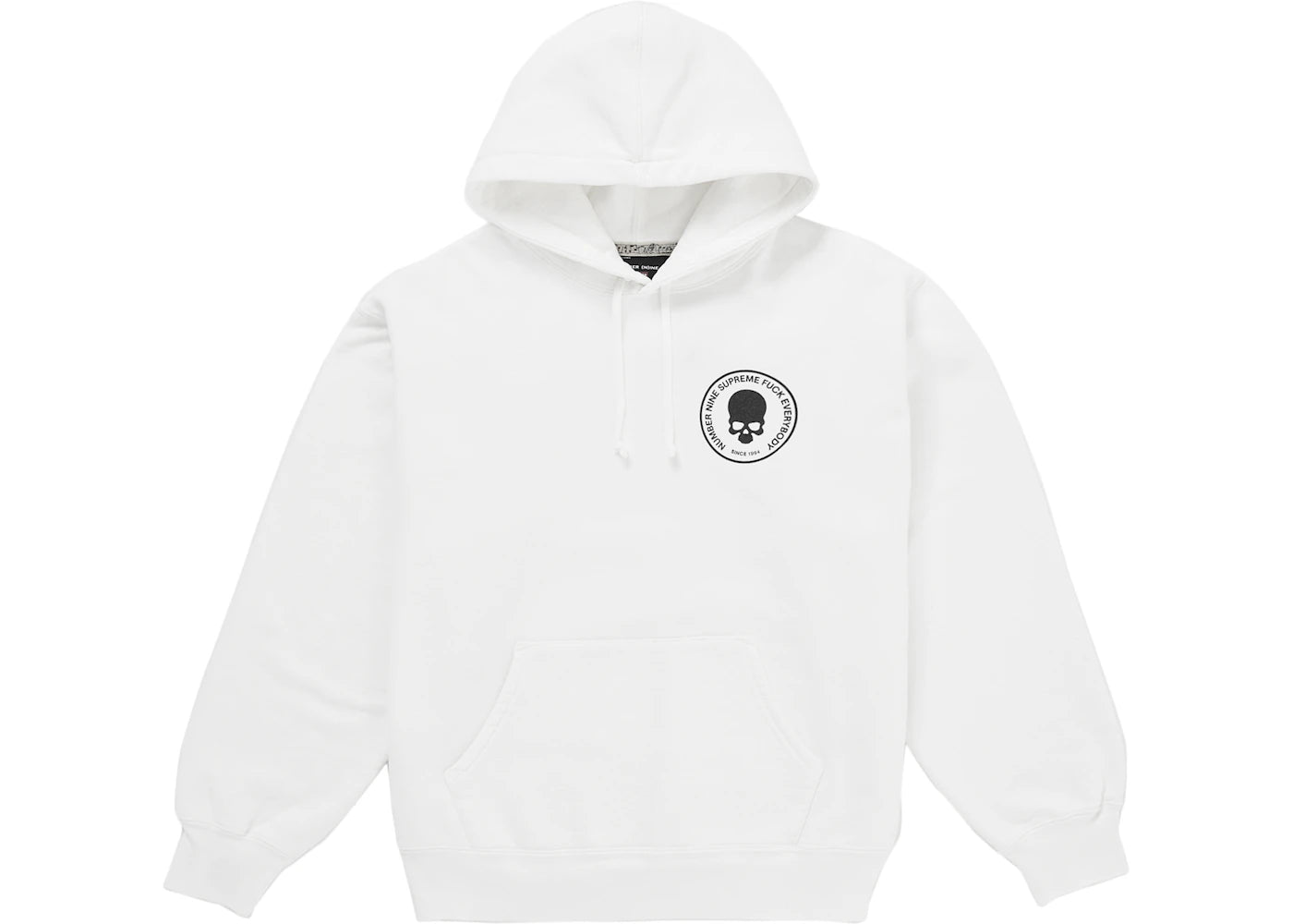 Supreme Number (N)ine Hooded Sweatshirt White - vue secondaire A
