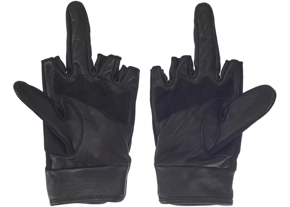 Supreme Number (N)ine Leather Gloves Black - vue secondaire B