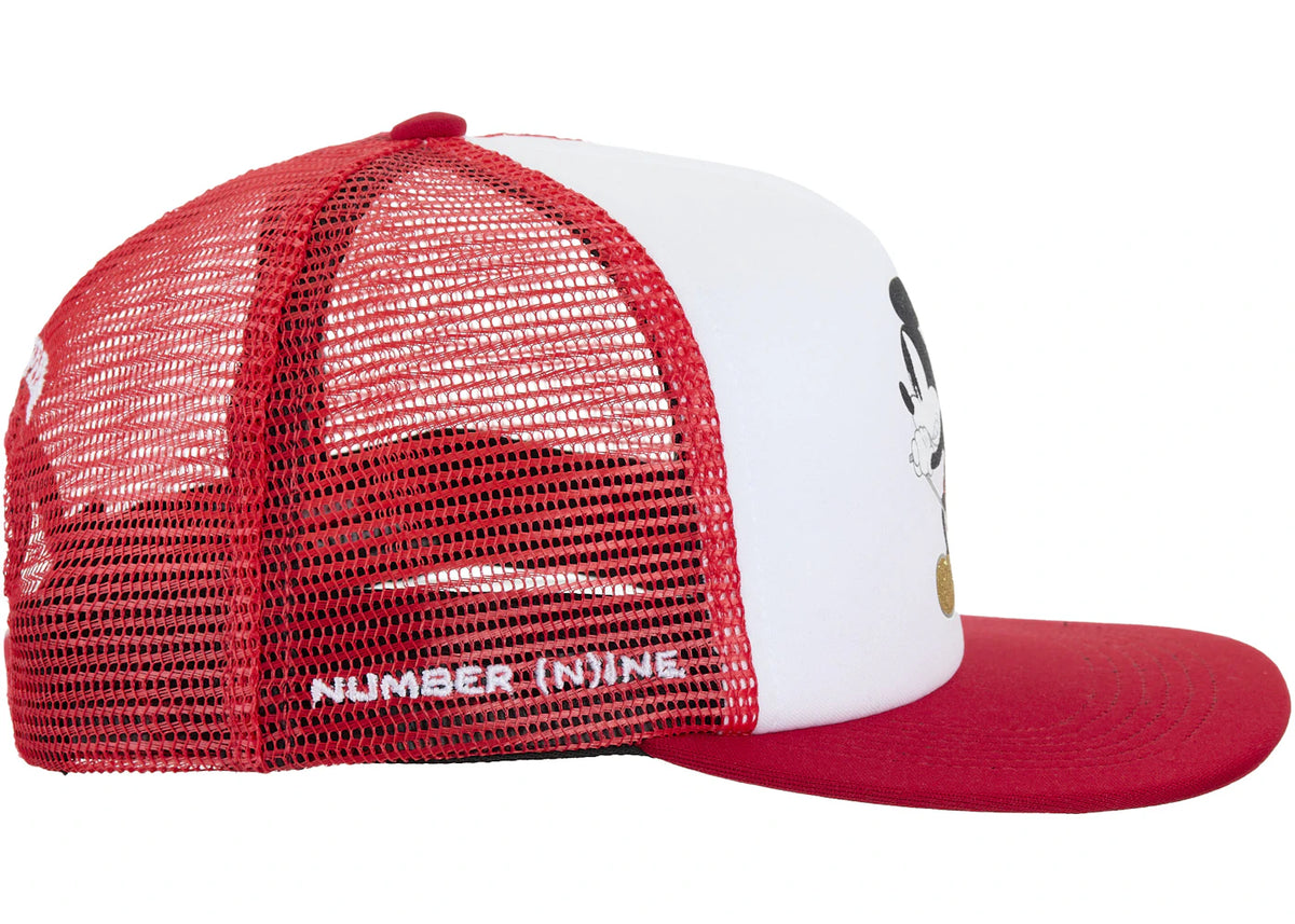 Supreme Number (N)ine Mickey Mesh Back 5-Panel Red - vue secondaire A