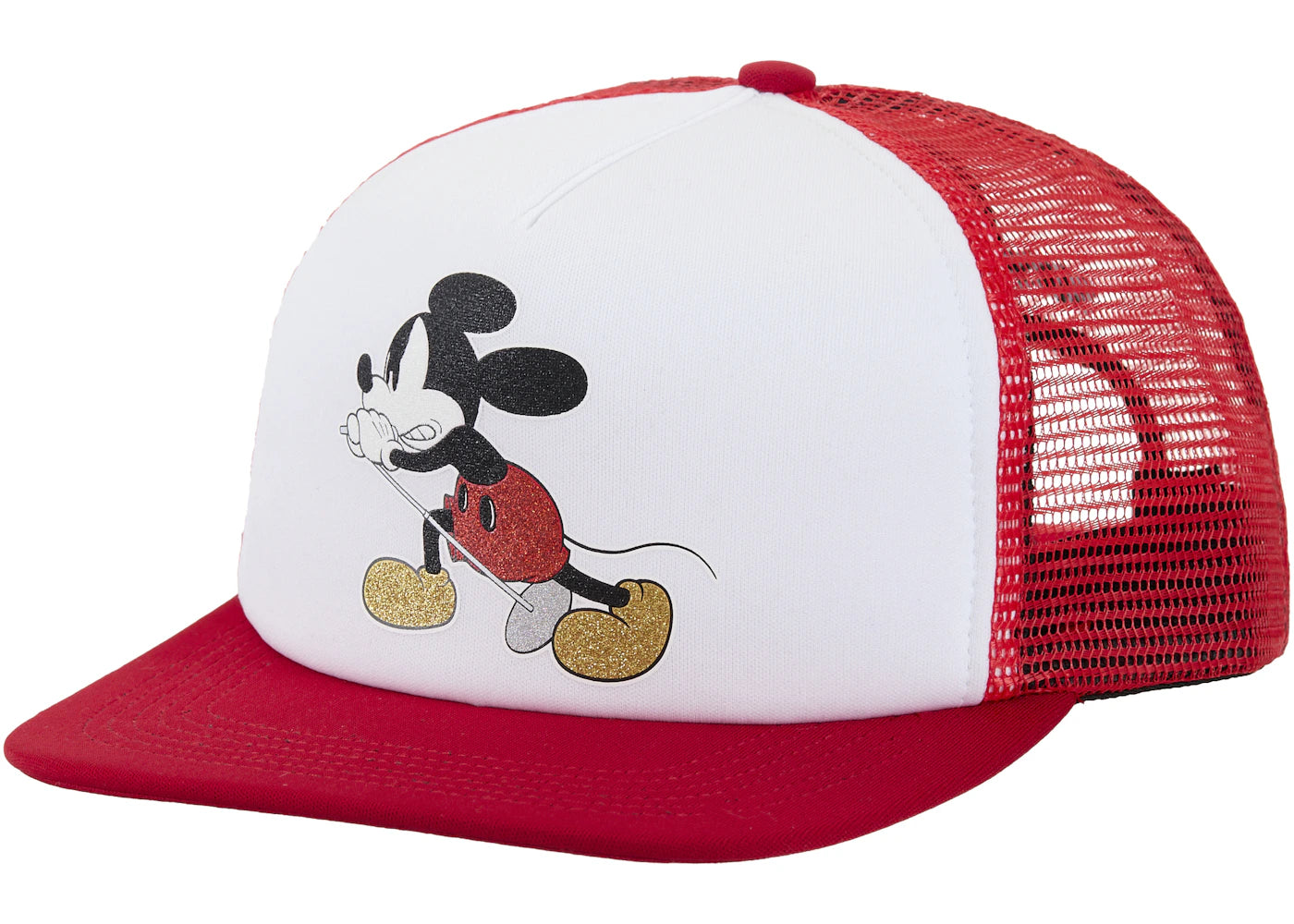 Supreme Number (N)ine Mickey Mesh Back 5-Panel Red
