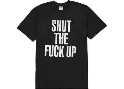 Supreme Number (N)ine Shut Up Tee Black - authentic Supreme product