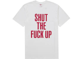 Supreme Number (N)ine Shut Up Tee White - authentic Supreme product