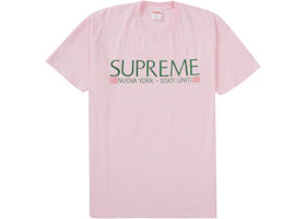 Supreme Nuova York Tee Light Pink - vue 360