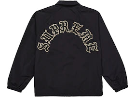 Supreme Old English Arc Coaches Jacket Black