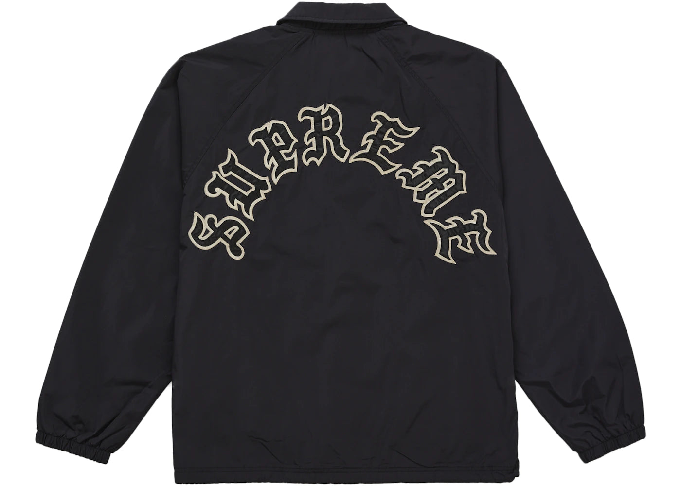 Supreme Old English Arc Coaches Jacket Black - vue secondaire A