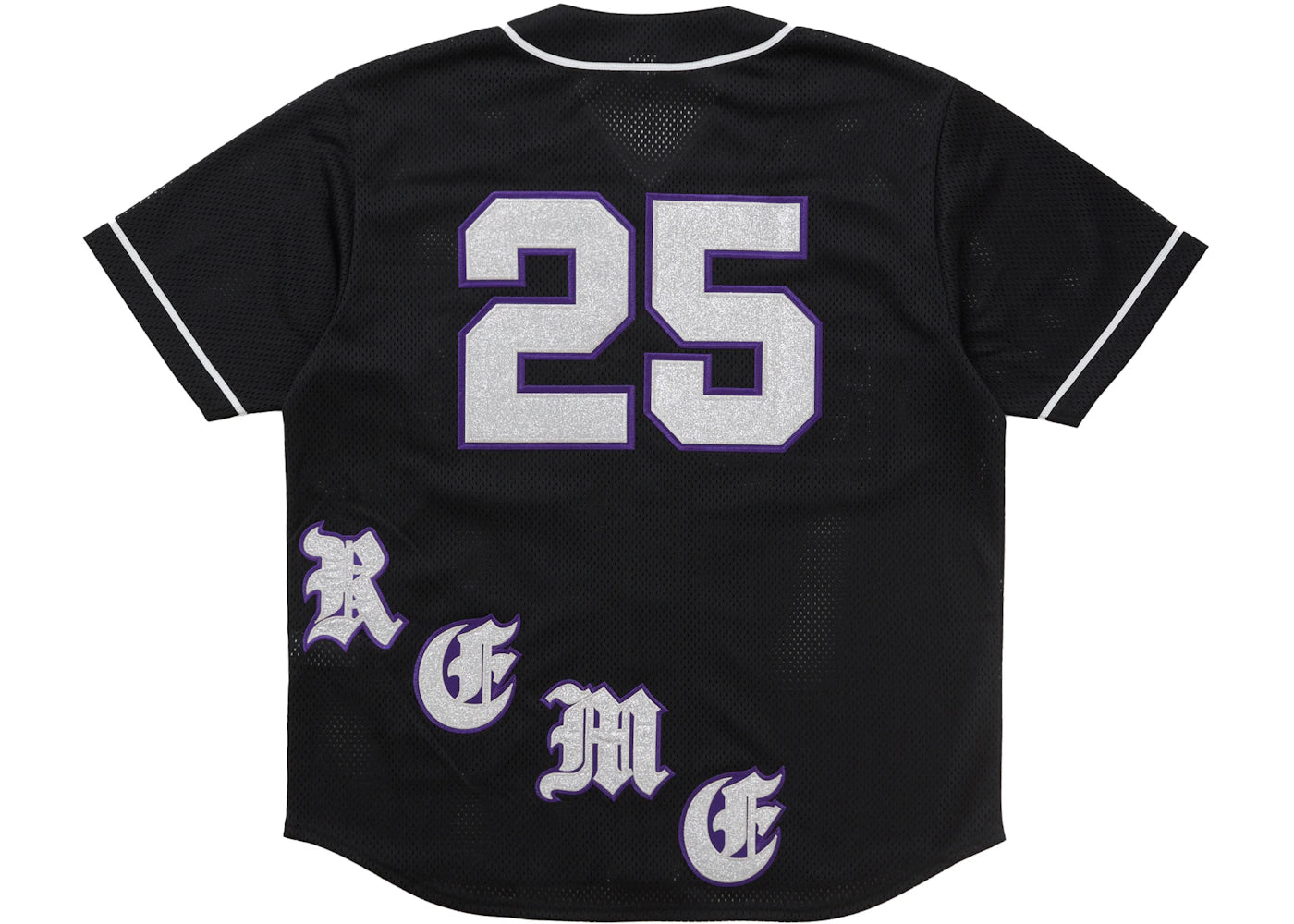 Supreme Old English Baseball Jersey Black - vue secondaire B