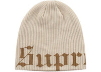 Supreme Old English Printed Beanie (SS26) Brown