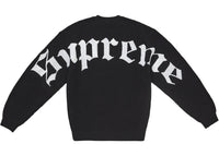 Supreme Old English Printed Sweater Black