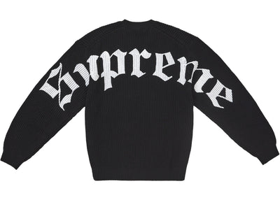 Supreme Old English Printed Sweater Black