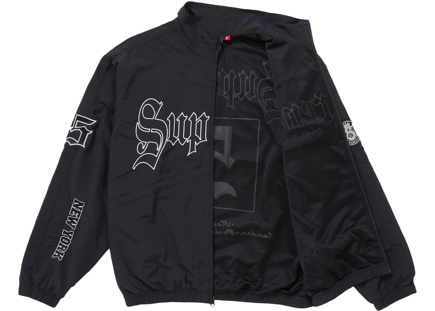 Supreme Old English Track Jacket Black