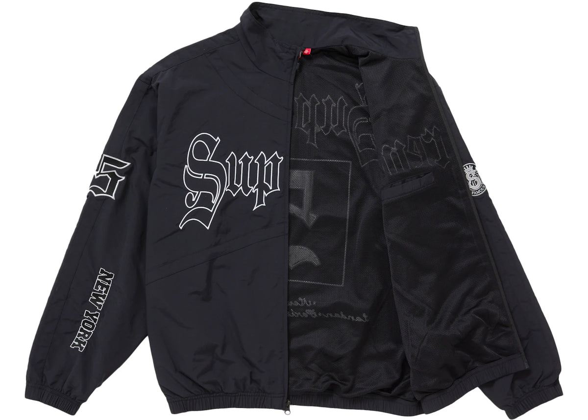 Supreme Old English Trainingsjacke Schwarz - vue secondaire A