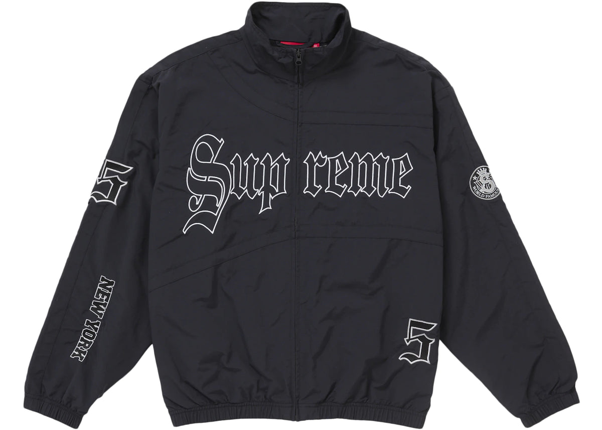 Supreme Old English Trainingsjacke Schwarz - vue 360