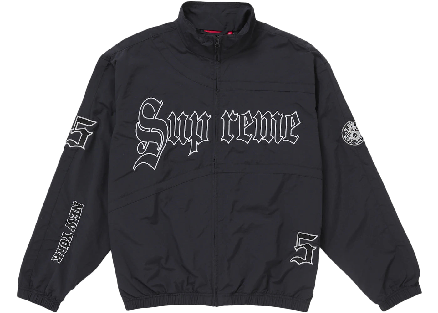 Supreme Old English Trainingsjacke Schwarz - vue 360
