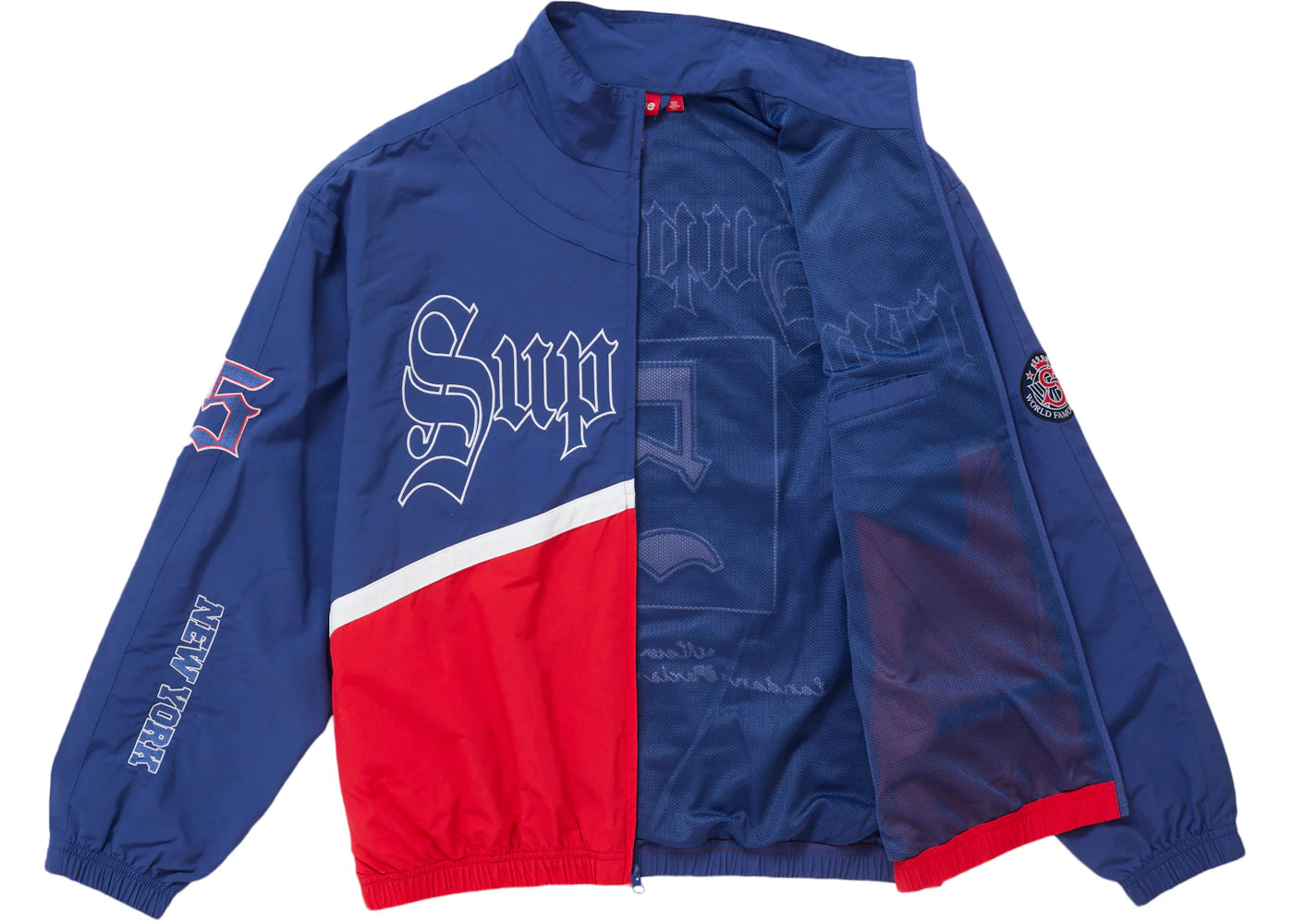 Supreme Old English Track Jacket Light Navy - vue secondaire B