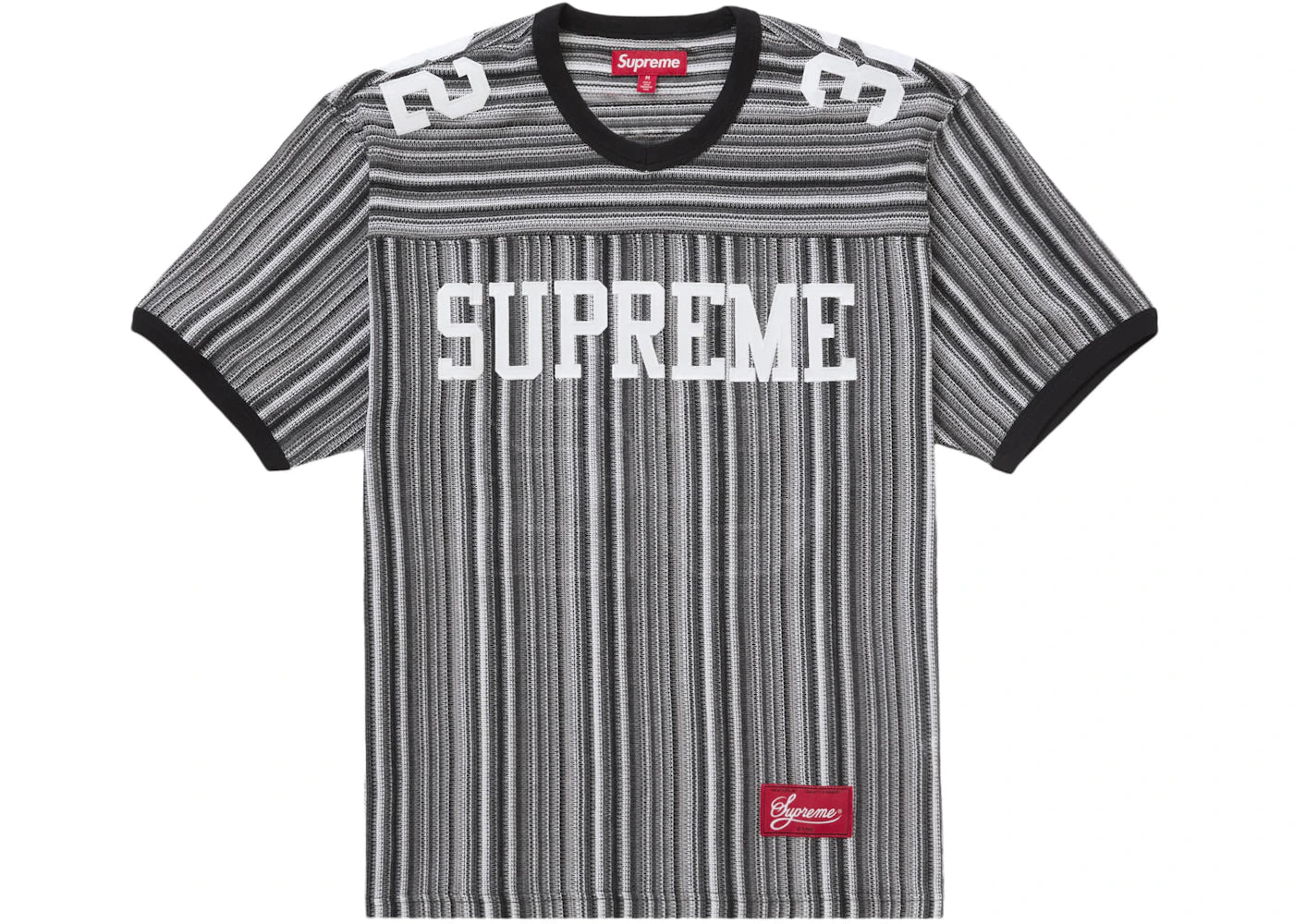 Supreme Open Knit Football Top Black - vue secondaire A