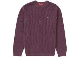 Supreme Open Knit Small Box Sweater Dusty Purple - vue 360