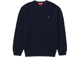 Supreme Open Knit Small Box Sweater Navy - vue 360