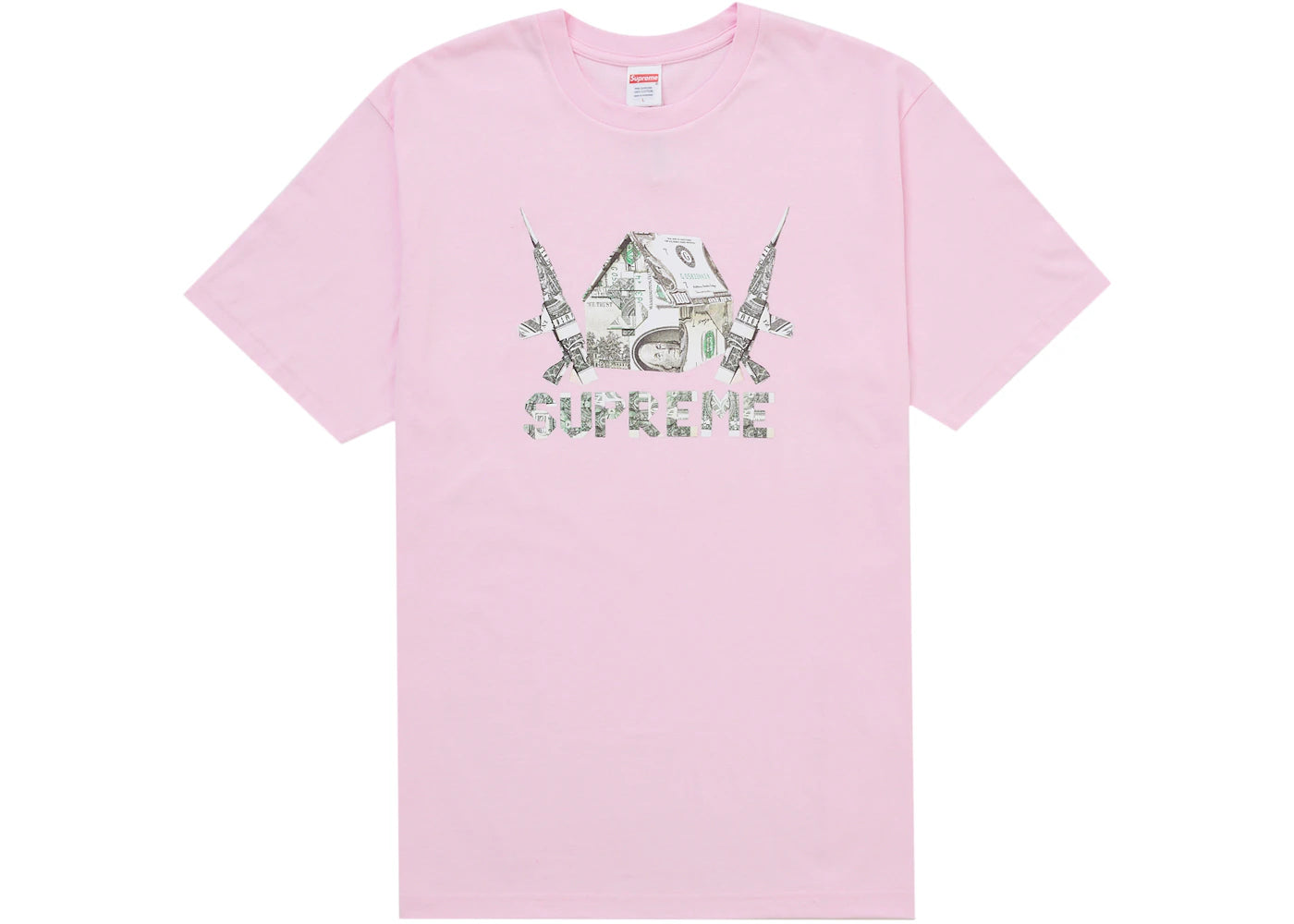 Supreme Origami Tee Light Pink - vue secondaire A