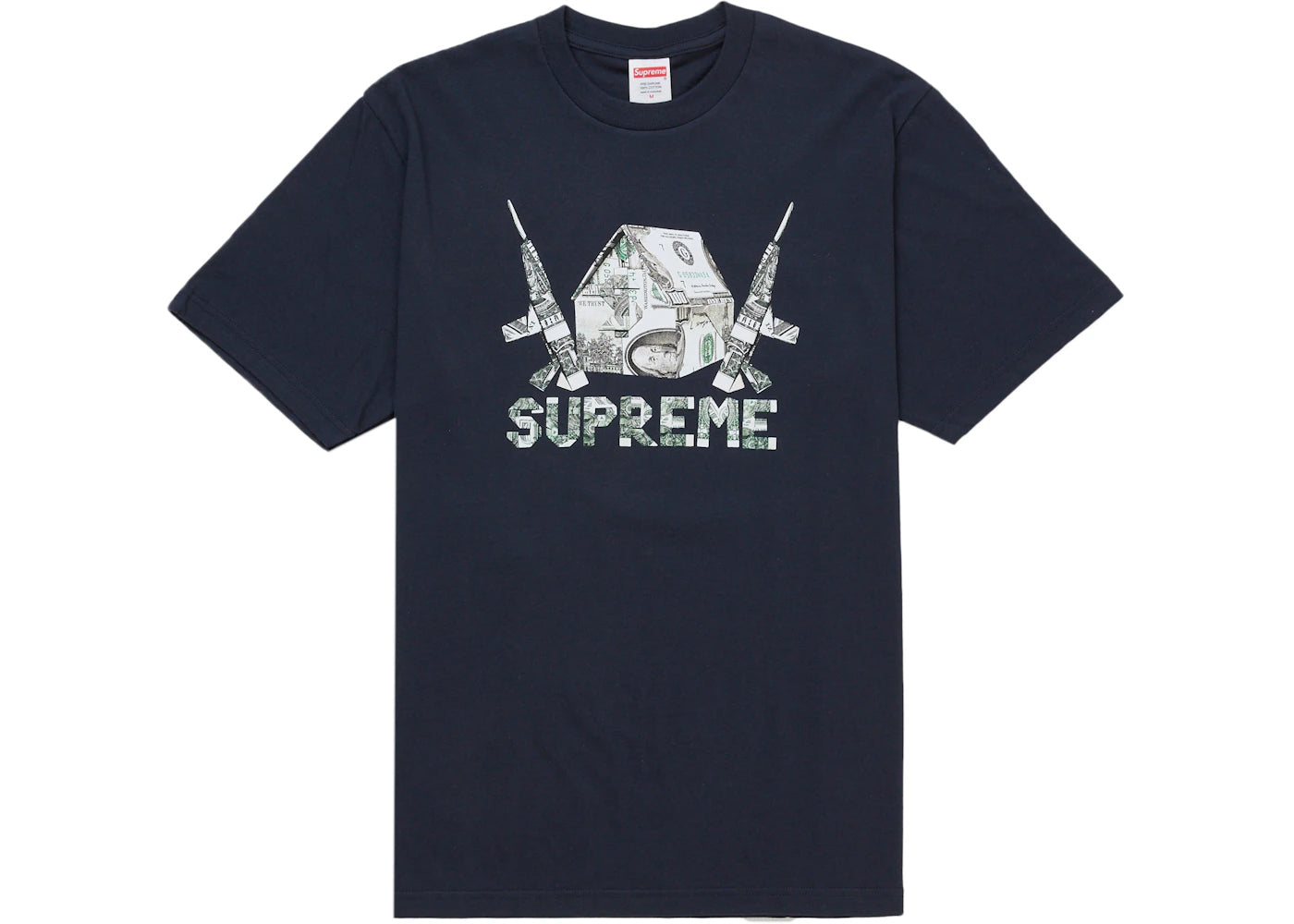 Supreme Origami Tee Navy - vue 360