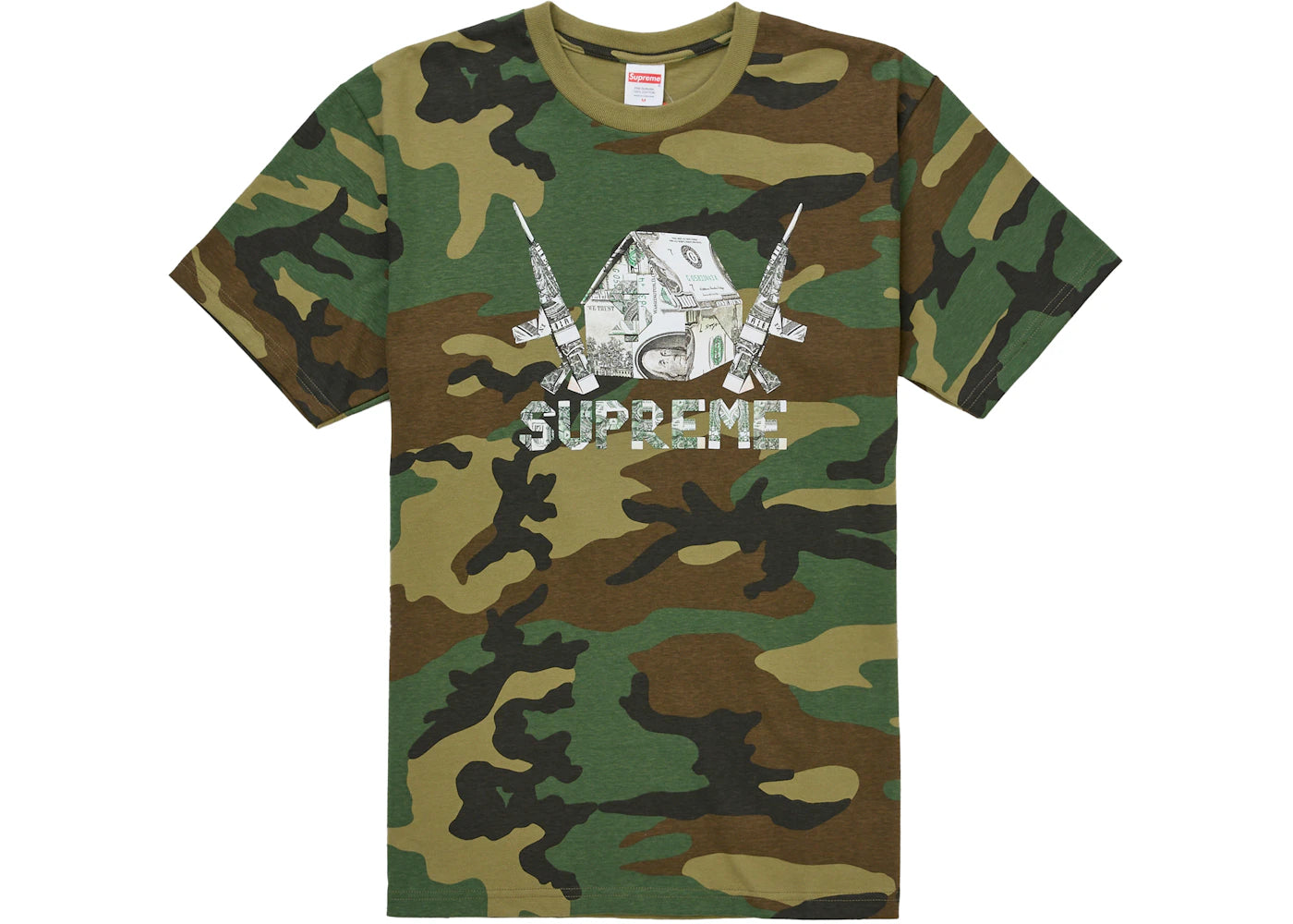Supreme Origami Tee Woodland Camo - vue 360