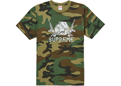 Supreme Origami Tee Woodland Camo - authentic Supreme product