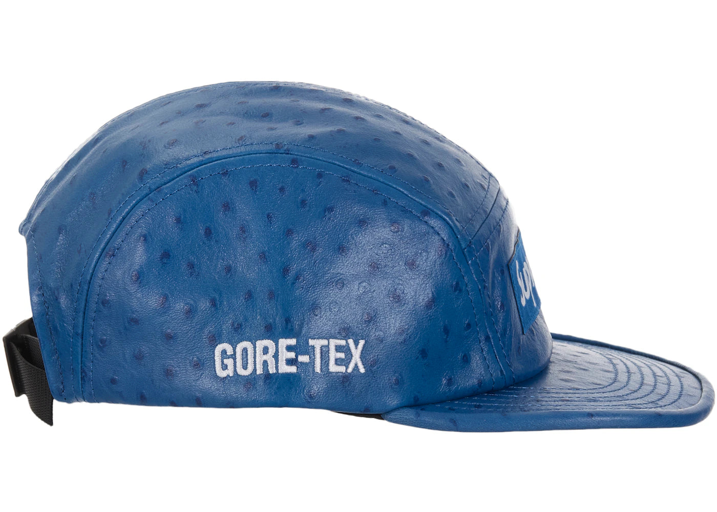 Supreme Ostrich Embossed Leather GORE-TEX Camp Cap Blue - vue secondaire B