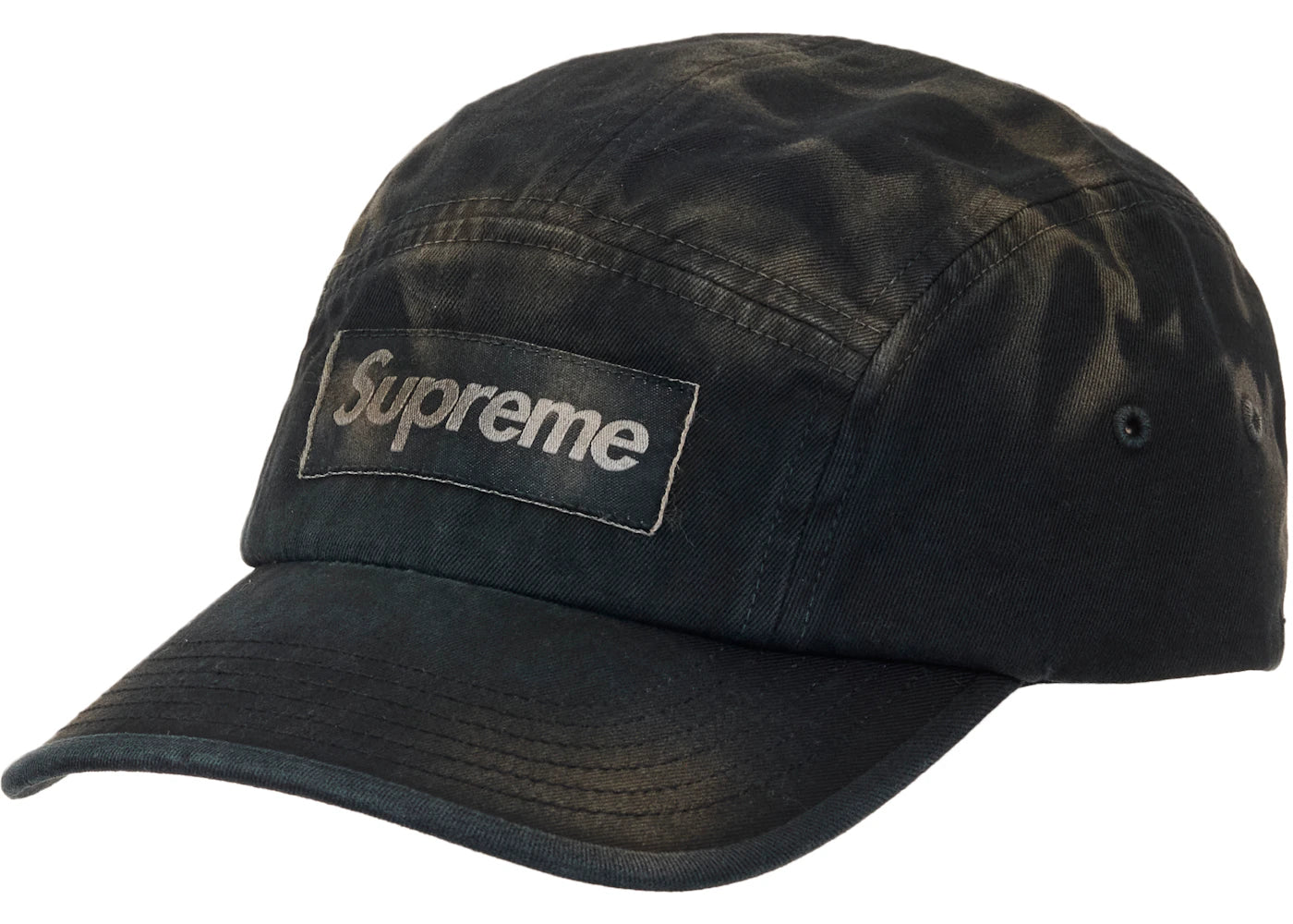 Supreme Overdyed Camp Cap (FW26) Black - vue secondaire A