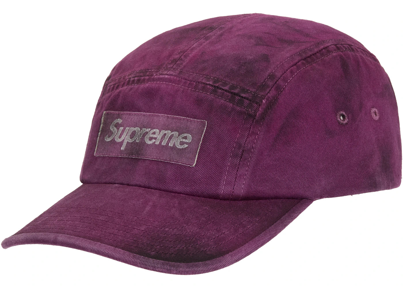 Supreme Overdyed Camp Cap Maroon - vue secondaire A
