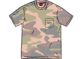 Supreme Overdyed Pocket Tee (SS20) Painted Camo - vue 360