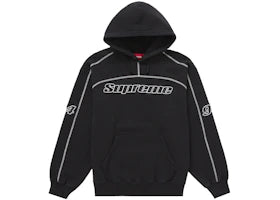 Supreme Overlock Hooded Sweatshirt Black