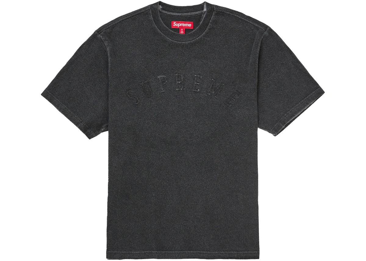 Supreme Overprint S/S Top Black - vue 360
