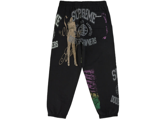 Supreme Overprint Sweatpant Black
