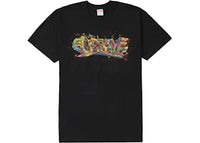 Supreme Paint Logo Tee Black