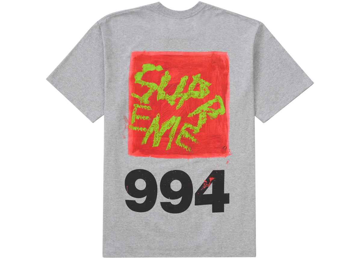 Supreme Paint Tee Heather Grey - vue secondaire A