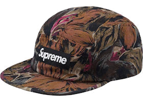 Supreme Painted Floral Camp Cap Olive