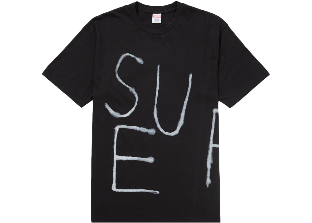 Supreme Painted Tee (SS25) Black - vue 360