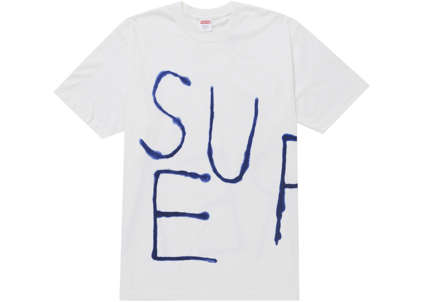 Supreme Painted Tee White - vue secondaire A